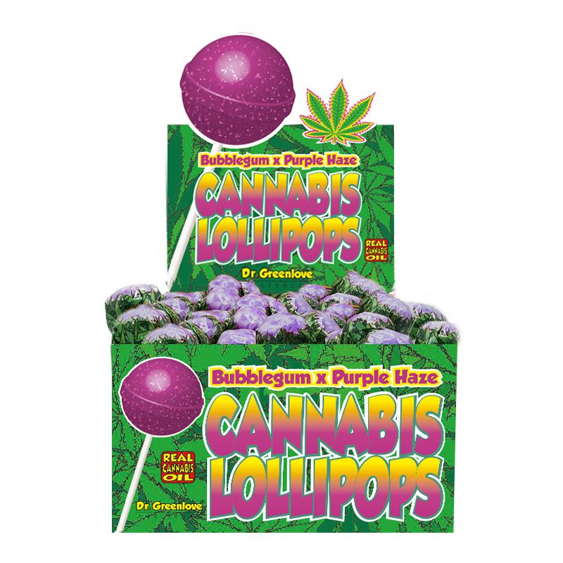 Cannabis Lollipop Bubblegum Purple Haze, 18g